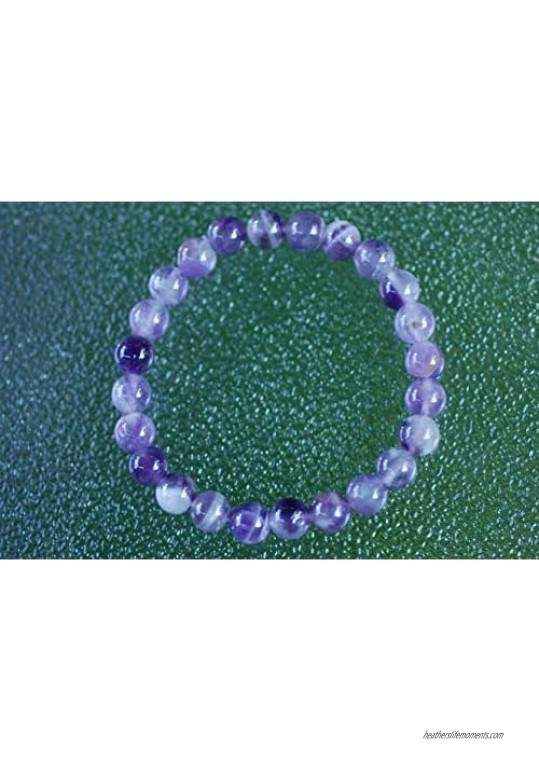 Bangkok Bead Chakra Healing Stone Bracelets For Women and Men - Natural Rose Quartz And Amethyst Crystal Beads - Stress Relief Calm and Positive Vibes Bracelet