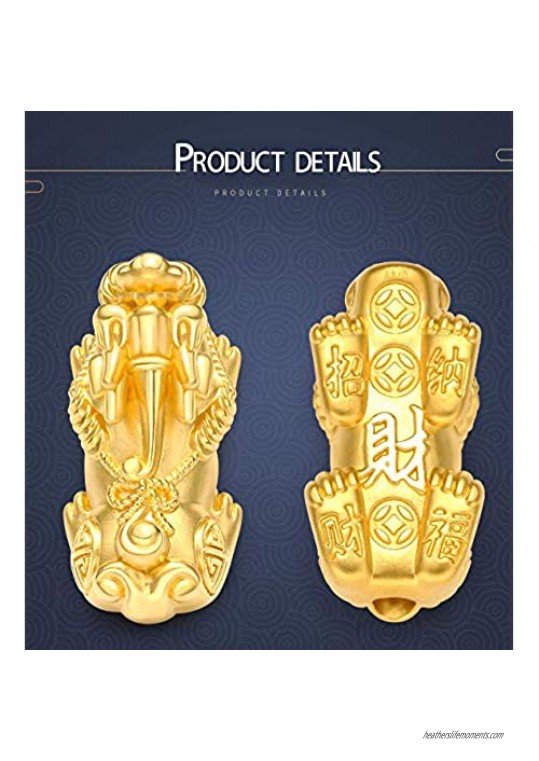 JEWPARK 6 Pcs Feng Shui Pixiu Good Luck Bracelets for Men Women Natural Gemstone Healing Energy Pi Yao Dragon Charm Beaded Bracelet Attach Wealth Money Jewelry