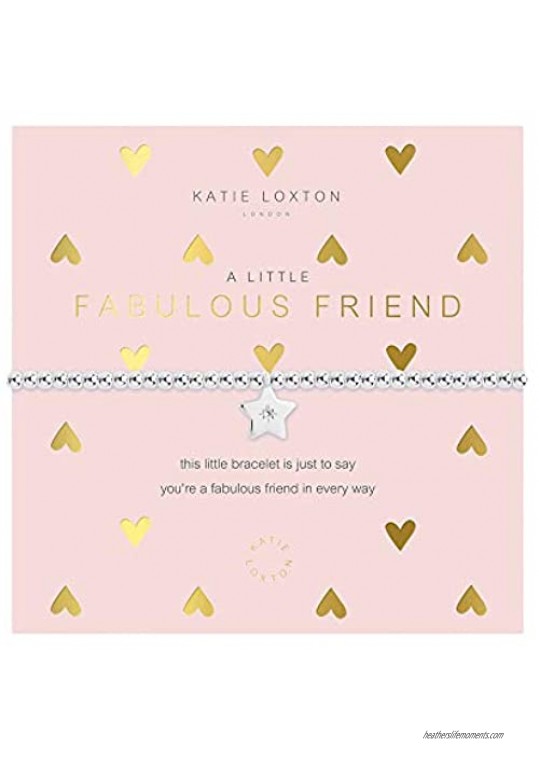 Katie Loxton a Little Fabulous Friend Womens Stretch Adjustable Band Fashion Charm Bracelet