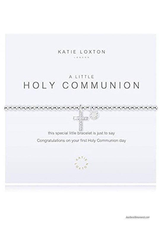 Katie Loxton a Little Faith Womens Stretch Adjustable Band Fashion Charm Bracelet