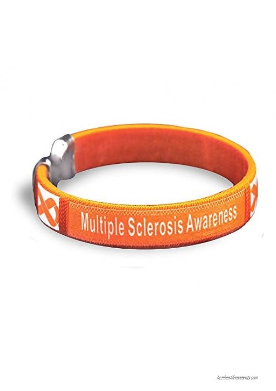 Multiple Sclerosis Awareness Bangle Bracelet in a Bag (1 Bracelet - Retail)