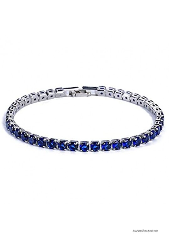 Ruoling AAA Cubic Zircon Tennis Bracelet Shining Crystal Link Hand Chain for Women