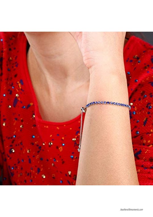 Woman Tennis Bracelet (Blue)