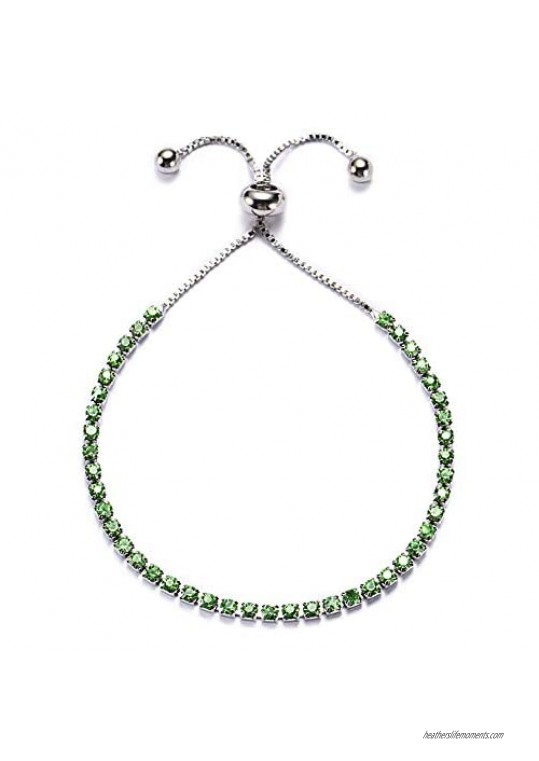 Woman Tennis Bracelet (Green)