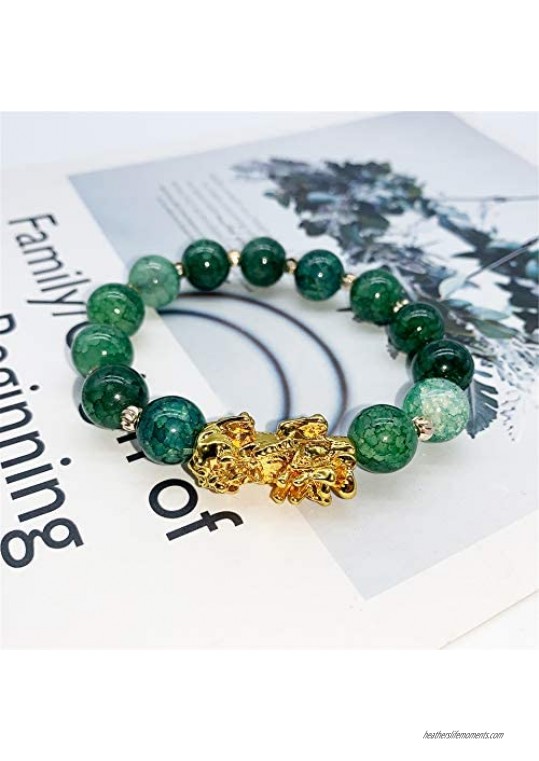 YGLINE 7 Chakra Stone Bead Bracelets Yoga Reiki Healing Crystals Gemstone Beaded Bracelet Friendship Inspirational Charm Bracelet for Women Men