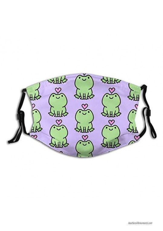 Cute Frog Face Mask Reusable Washable Dustproof Breathable Windproof Scarf Balaclava For Men Women And Adults