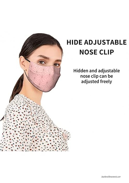Demon Slayer Nezuko Kamado Men Womens Face Mask Filter Washable Dust-Proof Face Cover Balaclava Reusable