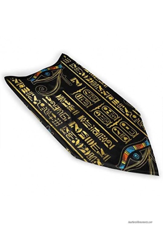 Eye Of Horus And Egyptian Hieroglyphs Pattern Face Nose And Mouth Dust Mask Scarf Balaclava Bandana Washable Cloth