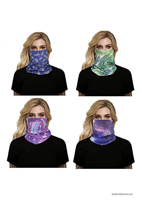 Neck Gaiter for Men&Women Breathable Balaclava Face Cover Scarf Bandana Reusable Headdress Outdoor Camping