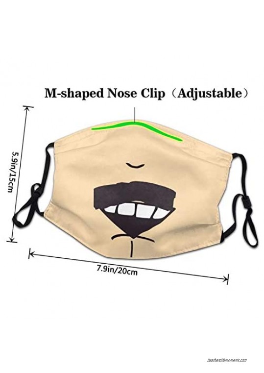 Randy Marsh-South Park Face Mask Reusable and Adjustable with Filter for Dustproof Masks
