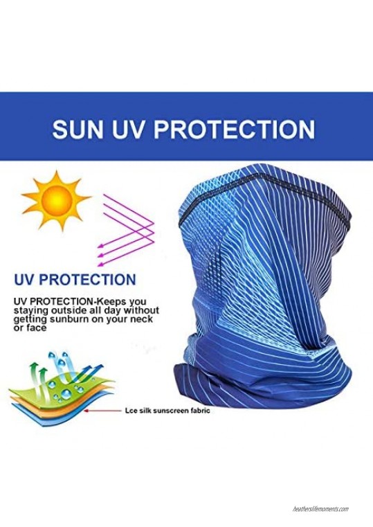 Summer Neck Gaiter Face Mask Women Men Cooling UV Protection Bandana Balaclava