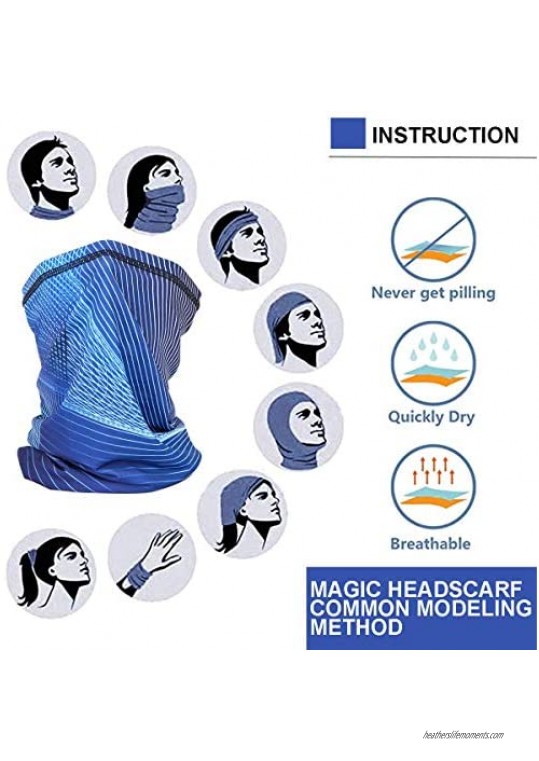 Summer Neck Gaiter Face Mask Women Men Cooling UV Protection Bandana Balaclava