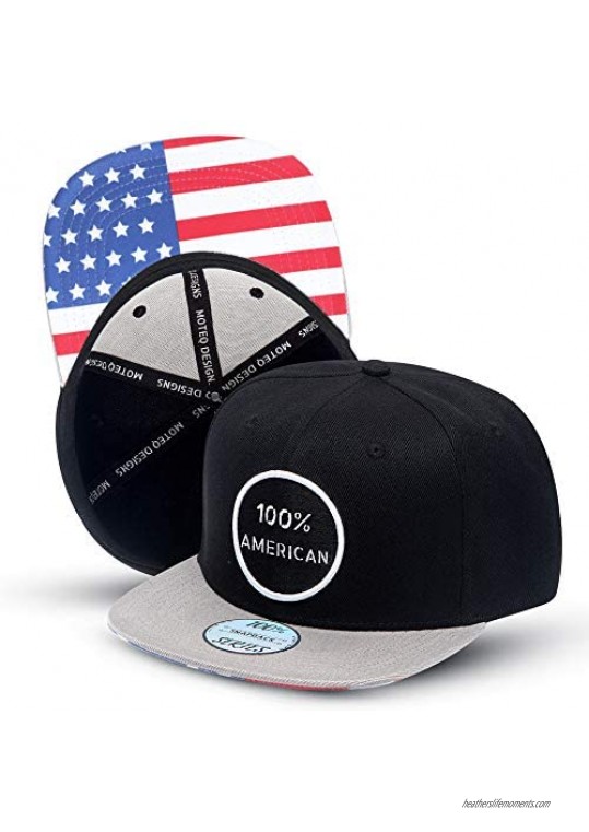 Black Snapback Hat for Men - The Perfect Flat Brim Cap to Be 100% You No Matter Your Mood