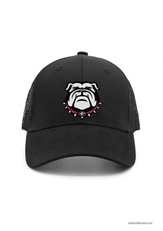 Casual Baseball Cap Georgia Bulldogs Vintage Adjustable Strapback Hat