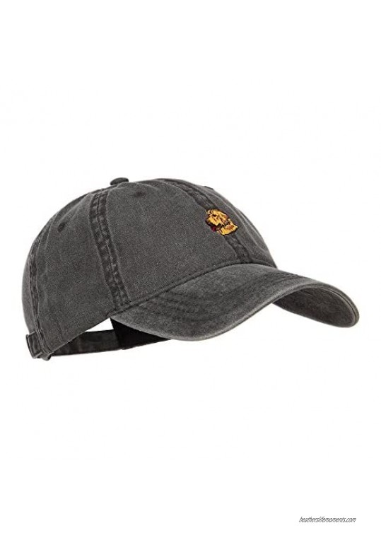 Golden Retriever Embroidered Washed Cap