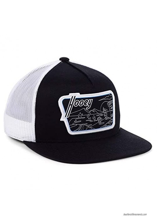 HOOEY Davis Trucker Hat Black/White