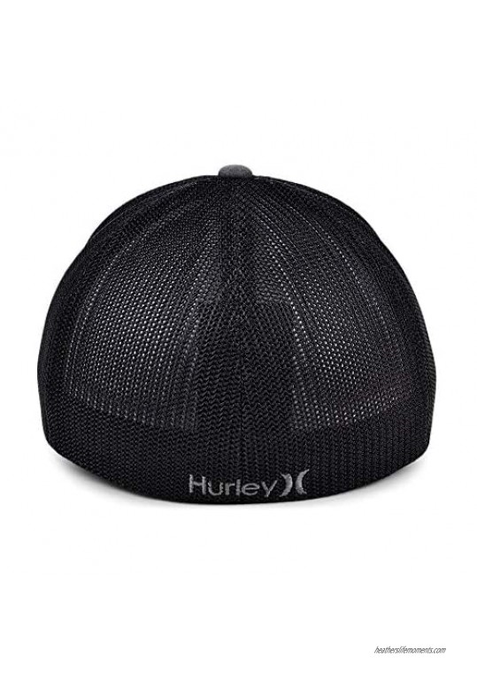 Hurley Icon Washed Flexfit Stretch-fit Hat Black