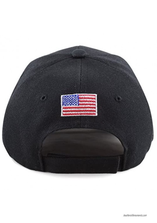 Law Enforcement 3D Embroidered Baseball Cap & [Made in USA] Beanie Hat.