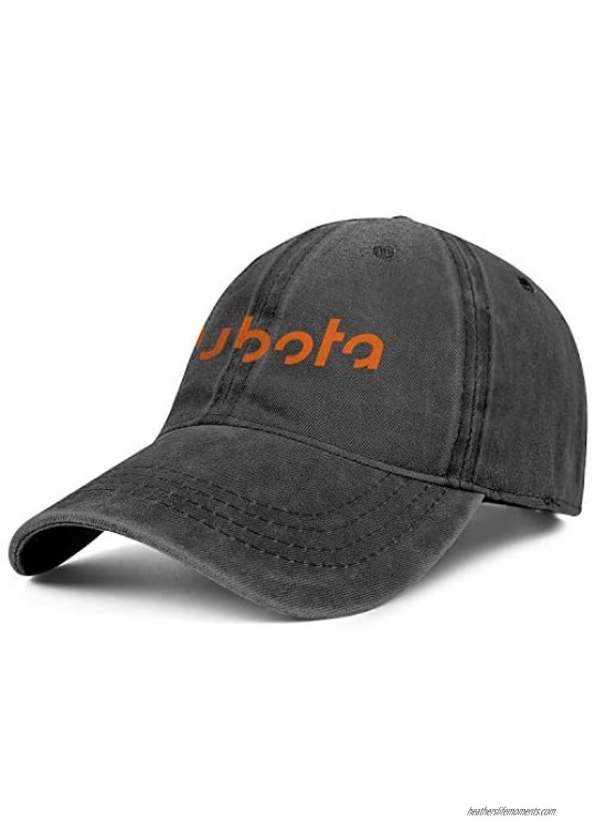 Mens Fashion Baseball Hat Kubota-Logo Adjustable Trucker Caps Vintage Embroidery Ball Hats Cool Snapback Dad Cap