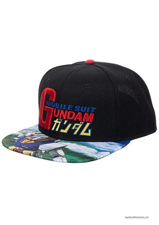 Mobile Suit Gundam Sublimated Bill Snapback Hat