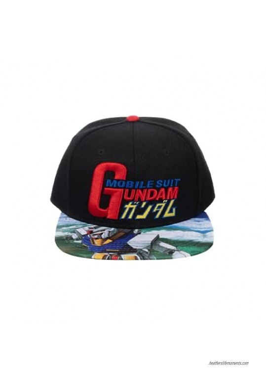 Mobile Suit Gundam Sublimated Bill Snapback Hat