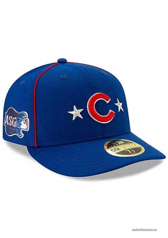 New Era MLB Chicago Cubs 59FIFTY LP Low Profile All Star Game ASG Fitted Hat  Blue Cap