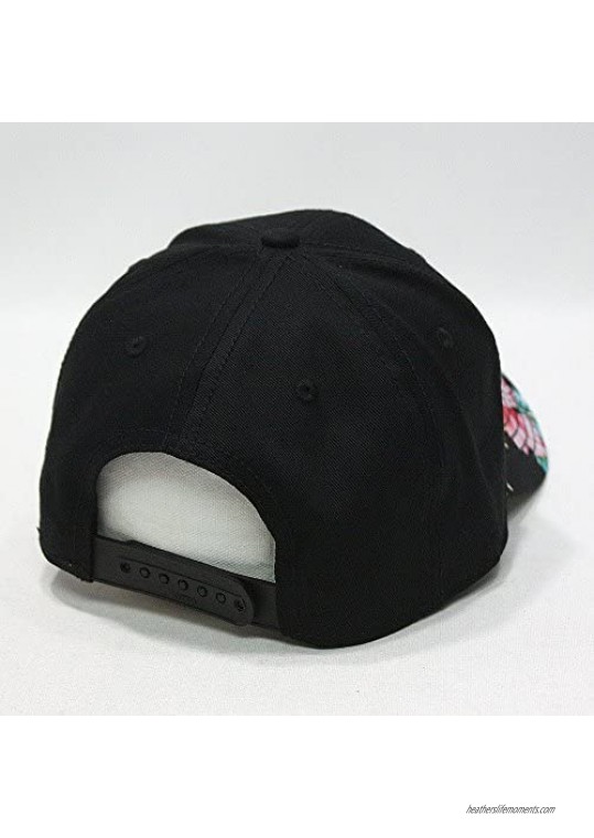 Premium Floral Hawaiian Cotton Twill Adjustable Snapback Hats Baseball Caps
