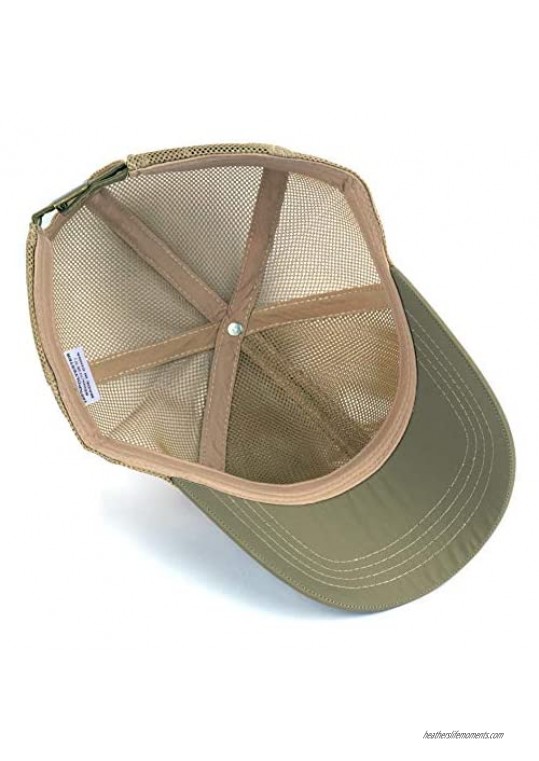 Zylioo XXL Oversize Baseball Mesh Cap Breathable Quick Dry Running Hat Adjustable Summer Caps for Big Heads 23.5-25.5