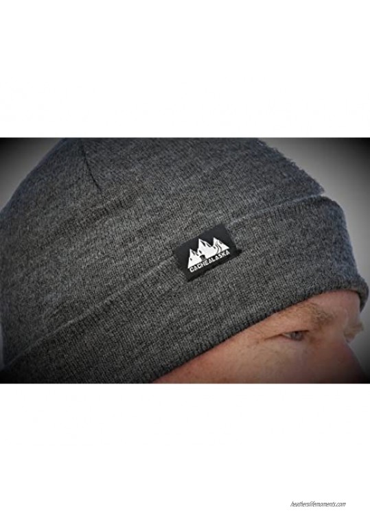 CacheAlaska Beanie Slouchy - Wear it Slouched or Cuffed for a Perfect Skull Cap Fit