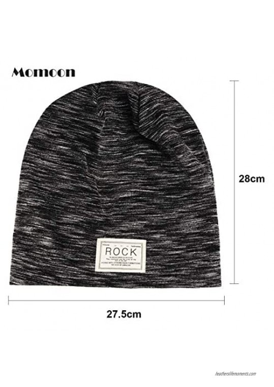 Casual Knitting Wool Beanie Hat Winter Warm Velvet Hat Outdoor Men's Fashion Beanie Cap Korean Style.Momoon