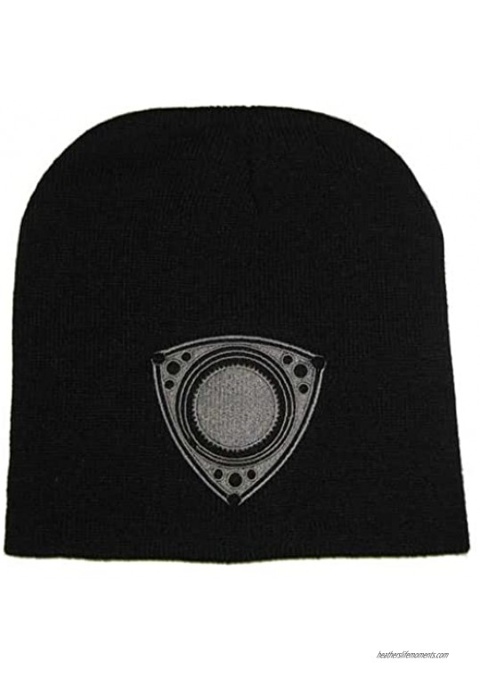 Rotor Beanie - Black with Gray Embroidered Rotor