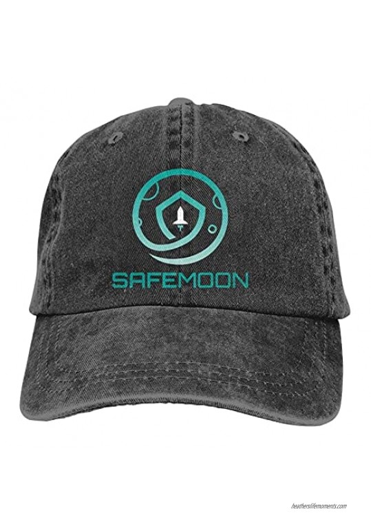 Arspjes Safemoon Trucker Hats Unisex Dad Cap Adjustable Distressed Cowboy Baseball Hats Driver Cap