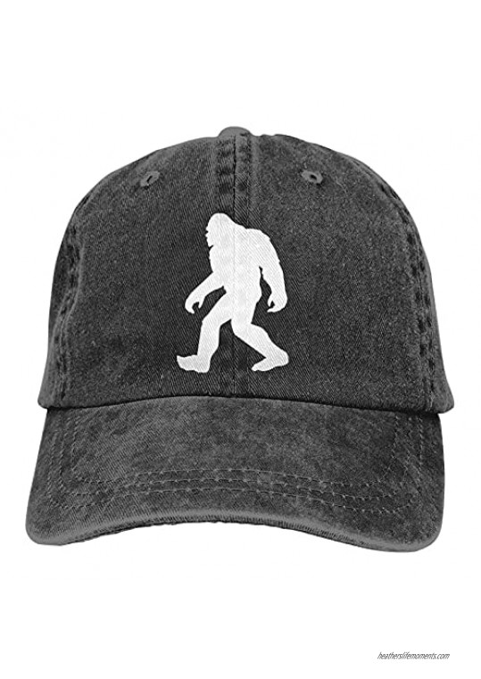 Bigfoot Sasquatch Hat Women's Baseball Cap Vintage Distressed Unconstructed Hat