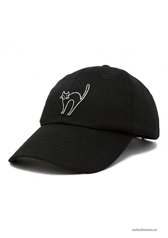 DALIX Black Cat Hat Womens Halloween Baseball Cap