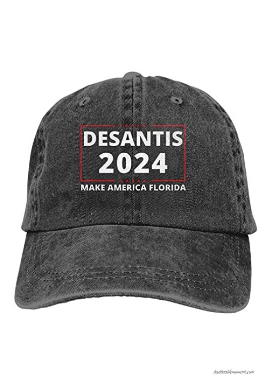 Desantis 2024 Hat  Make America Florida Baseball Cap Sun Protection Trucker Dad Hat