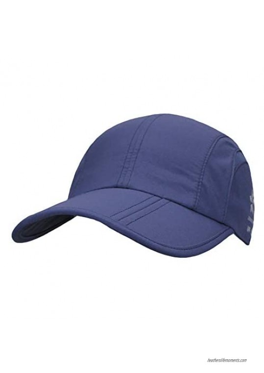 Foldable UPF 50+ Sun Protection Portable Hats Quick Dry Baseball Cap Adjustable Outdoor Sports Hat for Men  Women