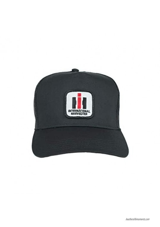 J&D Productions International Harvester IH Logo Hat Black mesh