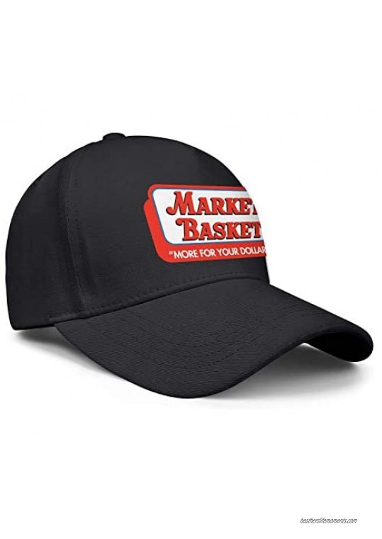 Market-Basket-More-for-Your-Dollar- Unisex Baseball Cap Printed Hat Hip Hop Cap for Cycling