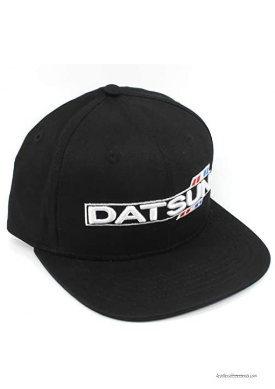 Rotary13B1 Datsun Baseball Cap Black/Hat - Style C Flat Brim