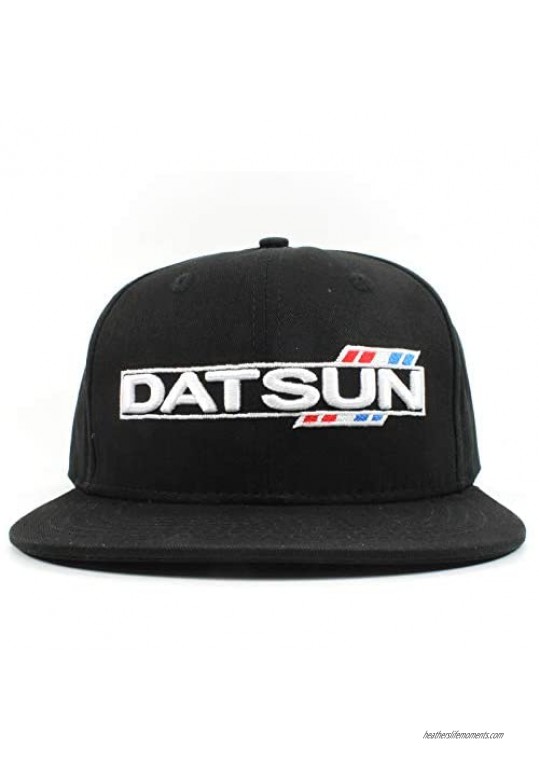 Rotary13B1 Datsun Baseball Cap Black/Hat - Style C Flat Brim