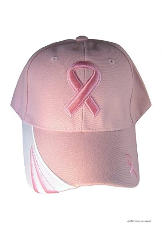 Y&W Headwear Breast Cancer Awareness Pink  Pink  White  Size One Size Fits Most