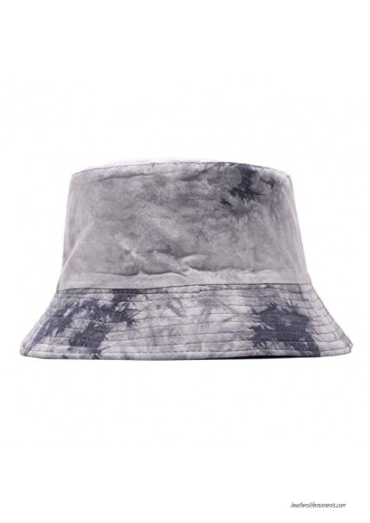 Bucket-Hat Summer Tie-dye Reversible-Fisherman Cap Packable Sun Protection Outdoor