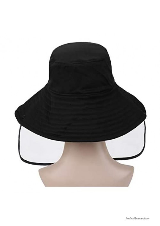 COOTHING Wide Brim Floppy Packable Hat Reversible Fisherman Bucket Hat with Detachable Waterproof TPU Visor