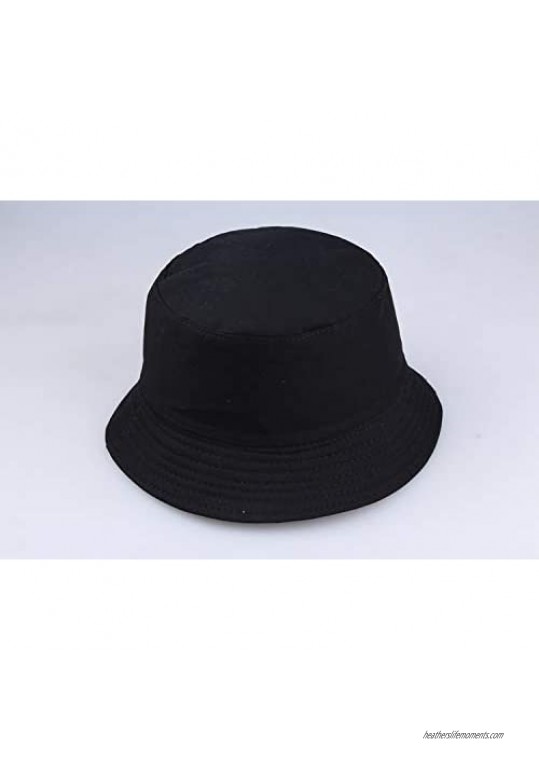 Cotton Sun-Hat Solid Bucket Foldable