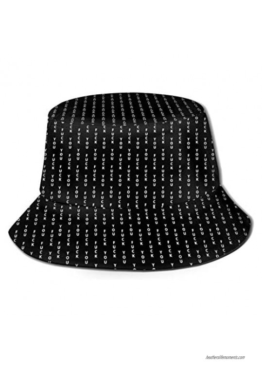 IRGASEA Broadway Show Unisex Print Double Bucket HatTravel Beach Fisherman Cap Reversible Wide Brim Hats