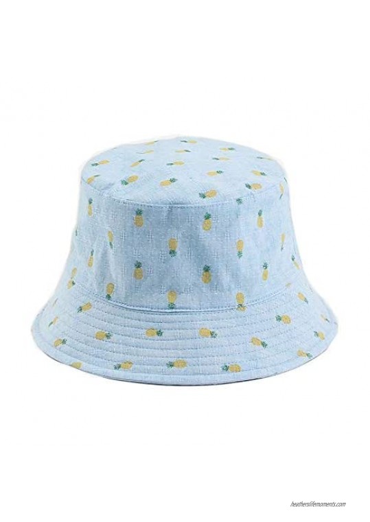 Melody Women's Bucket Hat Reversible Butterfly Animal Print Bucket Hats