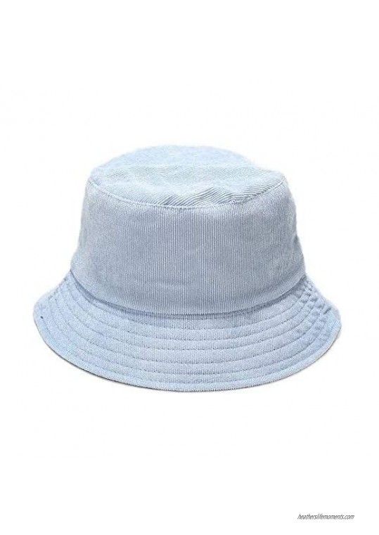 Mongous Corduroy Reversible Bucket Hat Autumn Winter Warm Fishereman Cap