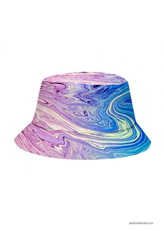 Radish Stars Adults Cotton Bucket Hats Packable Reversible Sunhat Multicolored Fisherman Cap