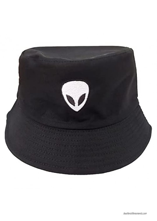 ROSTIVO Alien Bucket Hat for Women and Men (Black)
