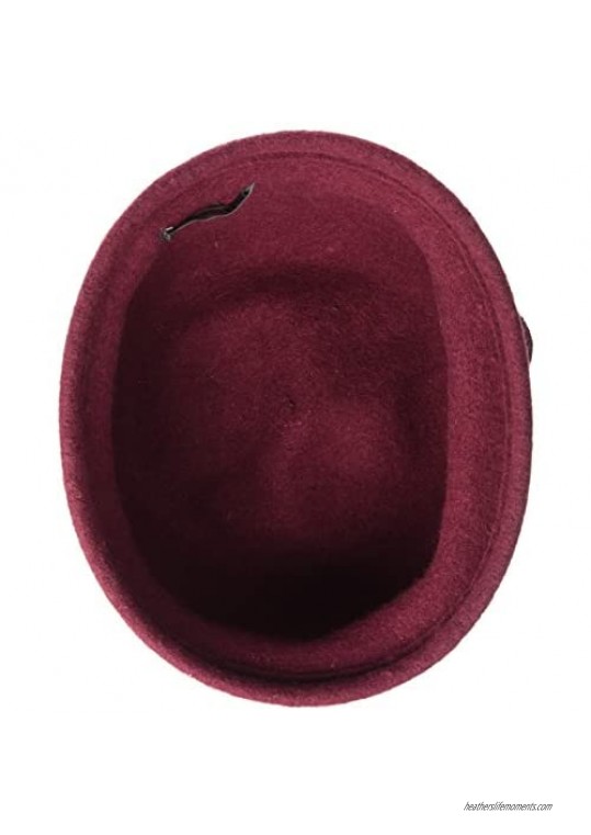 San Diego Hat Company Women's Soft Knit Cloche Hat with Side Flower Detail